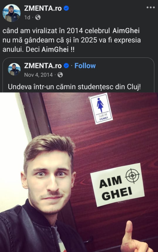 Mihai Zmenta viralizatorul mișcării AIMGHEI