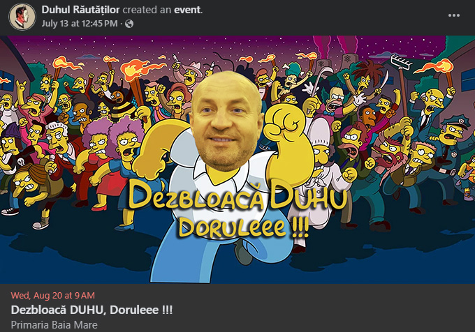 Dezbloacă DUHU, Doruleee (Event)